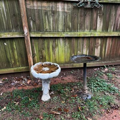 Assorted Bird Baths 