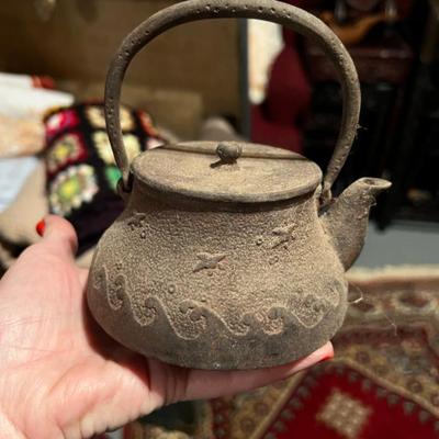 Antique Japanese Cast Iron Tea pot