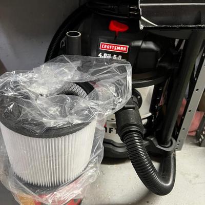 Shop Vac and extra filter