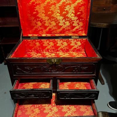 Fully lined and hand carved details! STUNNING 