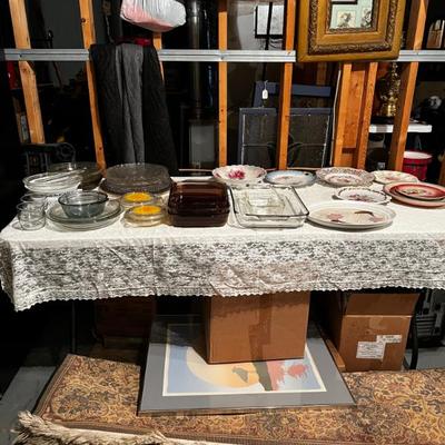 Anchor, Pyrex, Vintage platters 