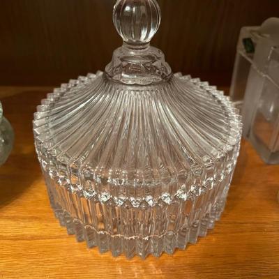Vintage Cut Glass Candy Dish