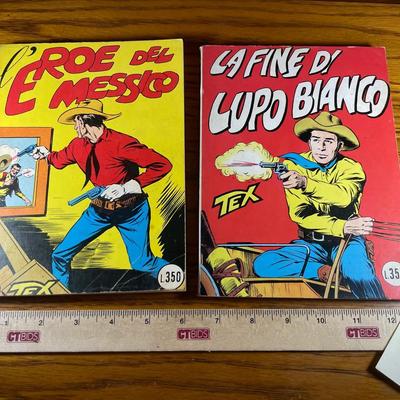 Two Vintage Italian Western Comic Books Comic Books