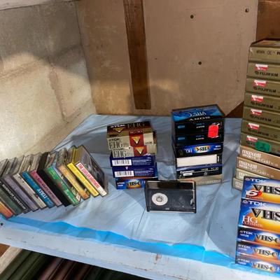 Lot Of VHS-C And Audio Cassette Tapes