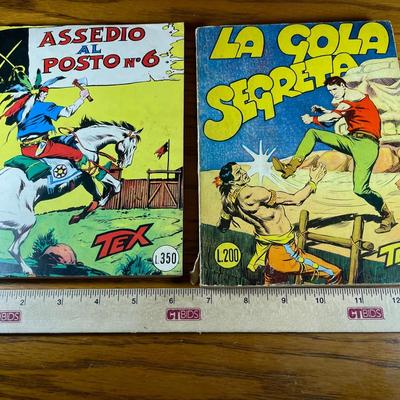 Two Vintage Italian Western Comic Books