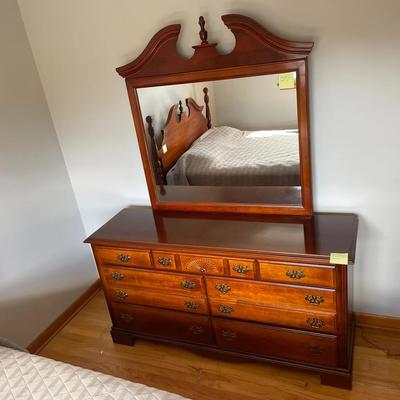 Traditional Styled Low Dresser WITH MIRROR