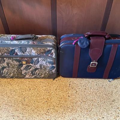 Two 1980s His And Hers Suitcases
