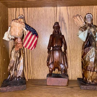 Three Handcrafted Figurines