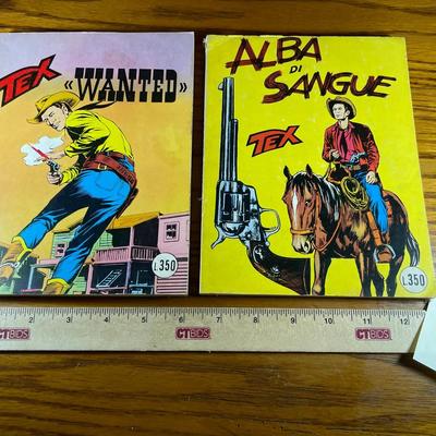 Two Vintage Italian Western Comic Books