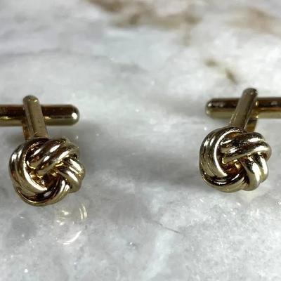 Knotted Metal Cufflinks