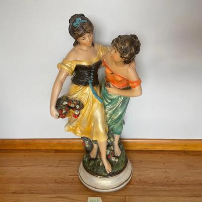 Large Ceramic Ladies Statue