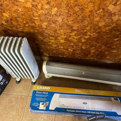 Two Electric Heaters With Boxes
