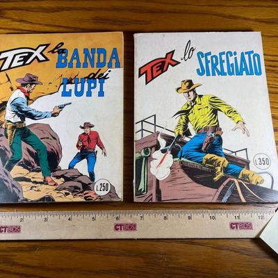 Two Vintage Italian Western Tex Comic Books