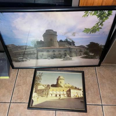 Two Framed Photographs Of Italy