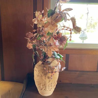 Vase With Faux Flowers