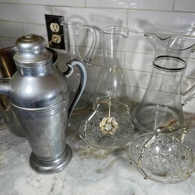 Lot Of Pitchers And Dishes