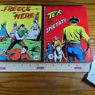 Two Vintage Italian Western Tex Comics