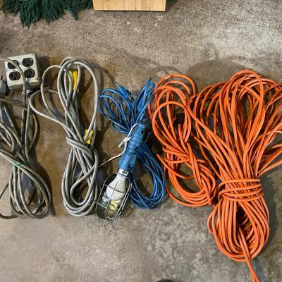 Lot Of Extension Cords And Light