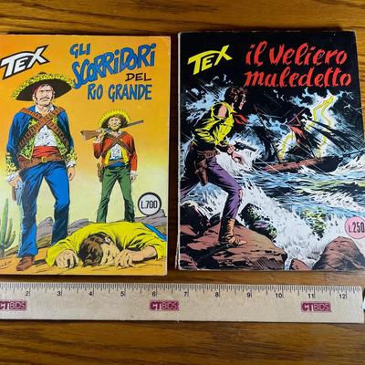 Two Vintage Italian Western Comic Books