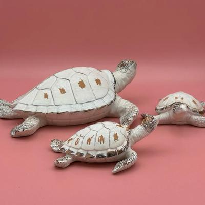 3 Wall Hanging Turtles