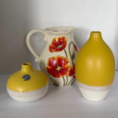 2 Vases And A Pitcher
