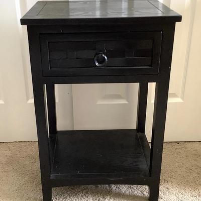 Black Wooden Side Table