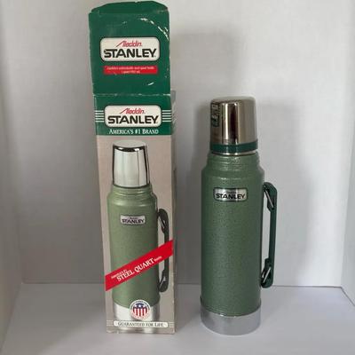 Vintage Stanley Aladdin Green Vacuum Bottle Thermos