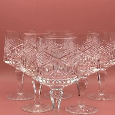 6 Tyrone Crystal Goblets