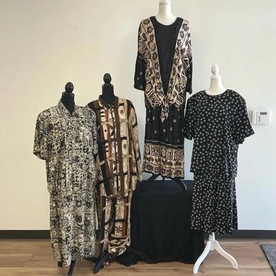 Vintage Black And Cream Clothing Lot