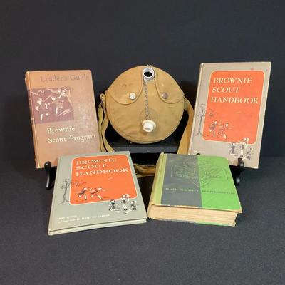 Scouting Handbooks And Vintage Canteen