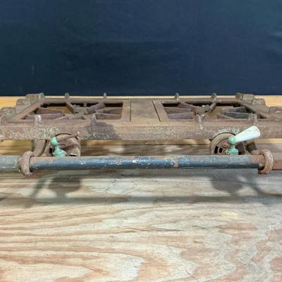 Vintage Griswald Solid Cast Iron Dual Gas Burners