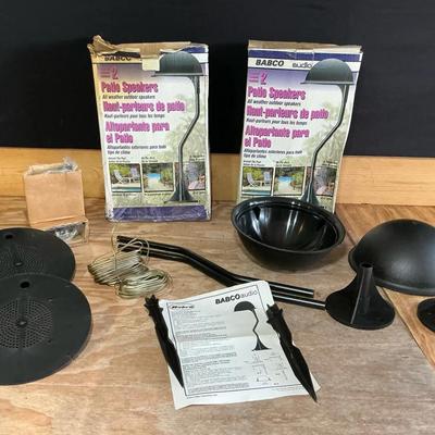 2 Brand New Pair Of Babco Outdoor Audio Speakers