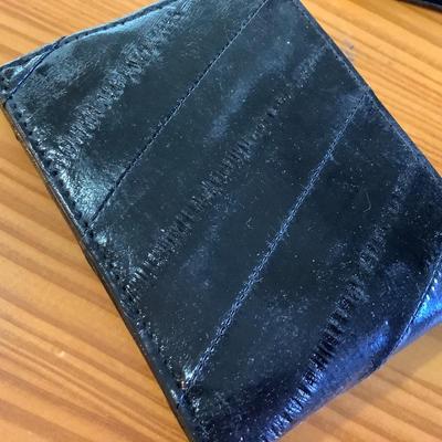 Eel skin wallet