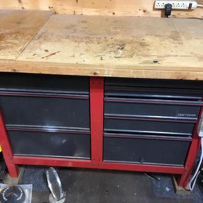 Craftsman workbench with storage