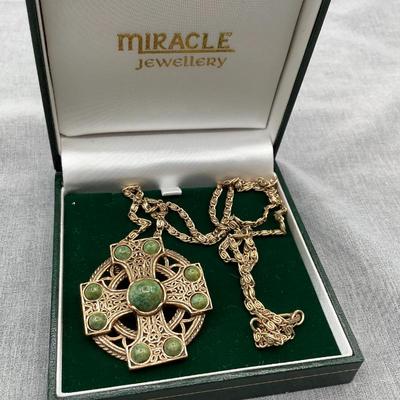 Celtic Cross Pendant Necklace