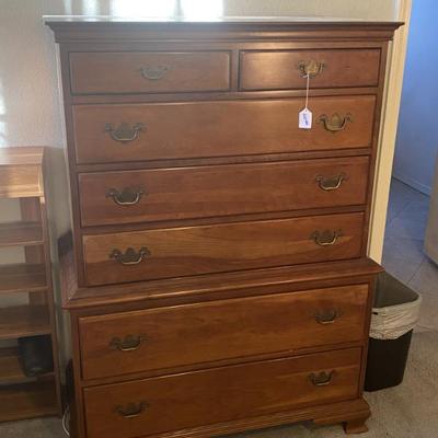Sale Photo Thumbnail #3: Solid cherry chest of drawers by Thomasville. Has matching dresser.