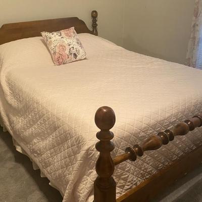 Sale Photo Thumbnail #7: Solid wood queen bedframe. 