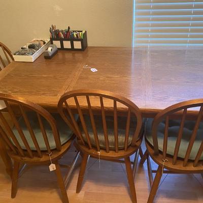 Sale Photo Thumbnail #30: Wood Dining table work 5 chairs