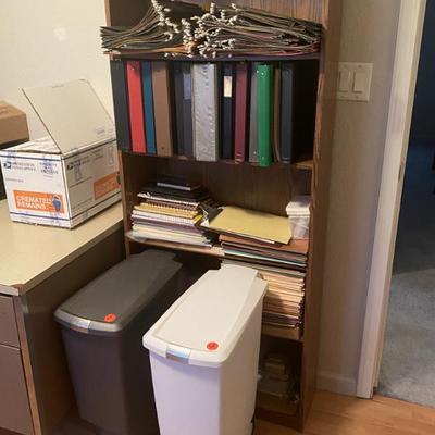 Sale Photo Thumbnail #31: Binders,  file folders,  and Pruett office supplies