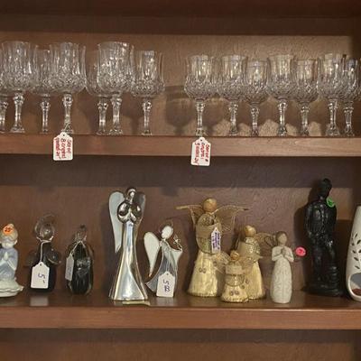 Sale Photo Thumbnail #16: Crystal d'Arques glasses
Assorted figurines 