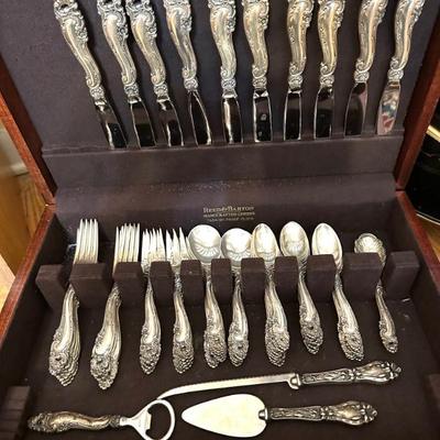 Gorham Sterling Silver Flatware Set, Decor Pattern