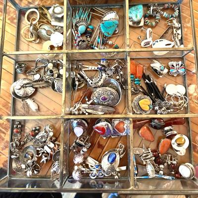 Sterling Silver Earrings Including Native American