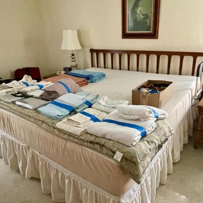 Sale Photo Thumbnail #76: Vintage Henredon king-size bed with TempurPedic mattress