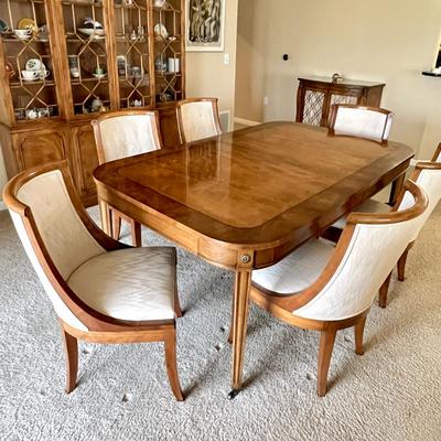  Elegant 1950s W. & J. Sloane Dining Room Set – Exceptional Craftsmanship and Style