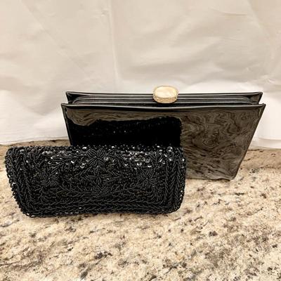 Elegant Patent Leather Box Clutch with Stunning Clasp