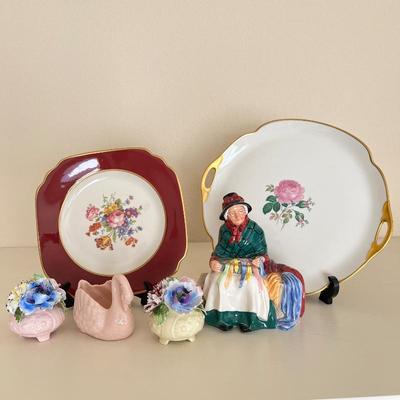 Royal Doulton "Silks Ribbons" Figurine HN2017 - Vintage Plates and Porcelain Floral Miniatures