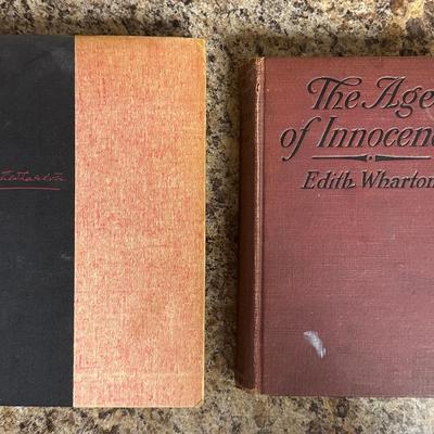 A Pair of Edith Wharton Classics: "The Age of Innocence" (First Edition, 1920) & "The House of Mirth