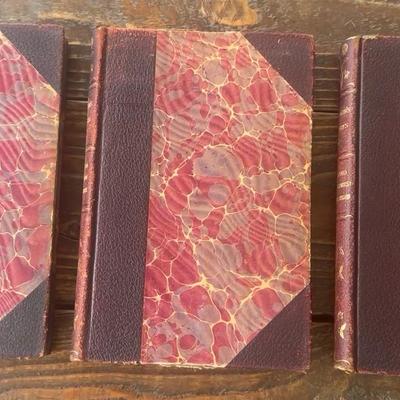A collection of three antique books from "John L. Stoddard's Lectures