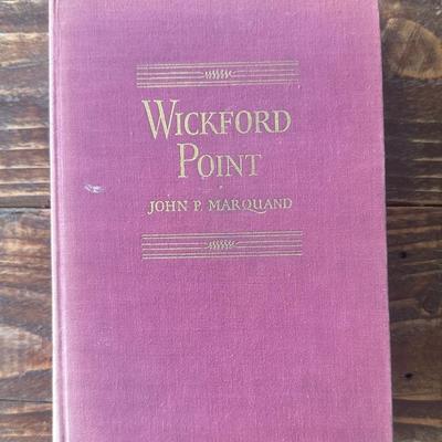 1939 Vintage hardback copy of "Wickford Point" by John P. Marquand