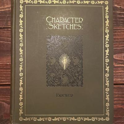 Antique "Character Sketches" Illustrated Book - Vol. III, 1892 by Selmar Hess